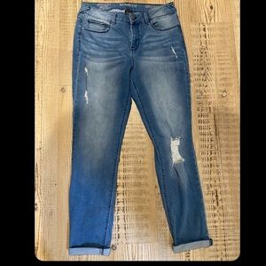 Rolled Cuff Skinny Jeans